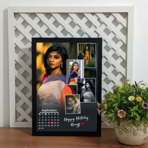 Calendar 4 Photo A4 Size Frame  , Gifts for Birthday | Friend, Sister, Boyfriend, Girlfriend, Husband, Wife
