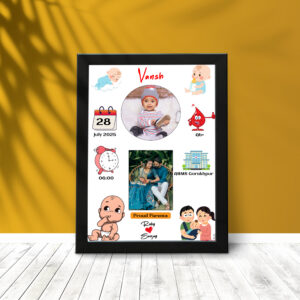 Baby Birth Details Photo Frame