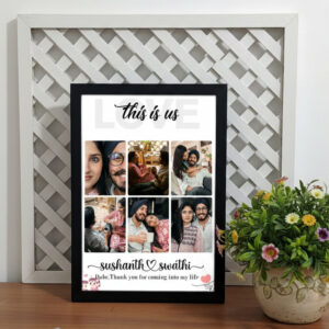 Gifts for Couples Photo Frames | Nine Images with Custom Quotes | Gifts for bf Birthday, Friend, Girlfriend, Husband, Wife